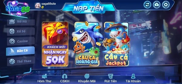 Game bắn cá Saga88 có gì thú vị