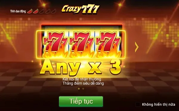 Crazy 777 - Game nổ hũ đáng chơi nhất hiện nay