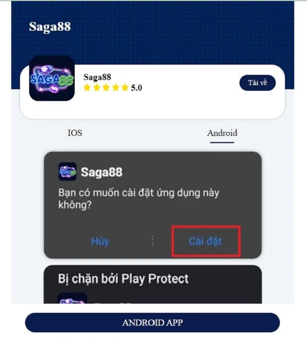 Tải app Saga88 và đăng ký nhận 50k ngay