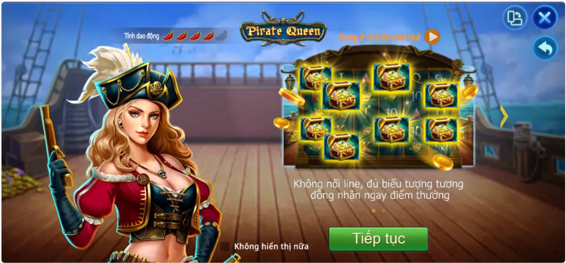 Chơi trực tiếp Slot Game Nữ Hoàng Vàng trên Website