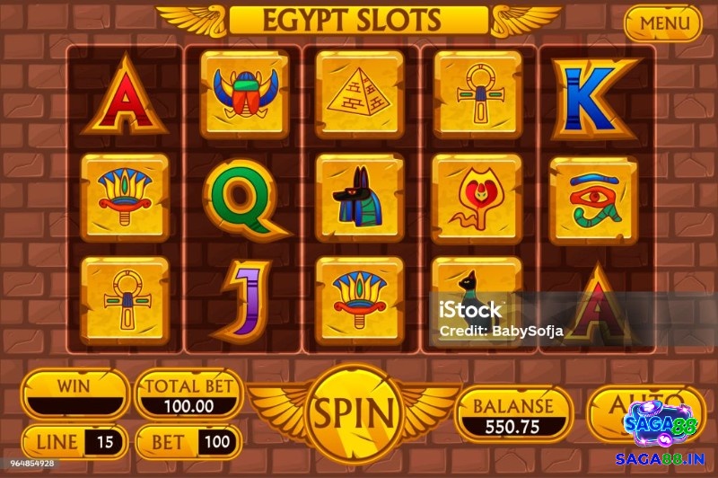 Các nút trong game slot Starburst