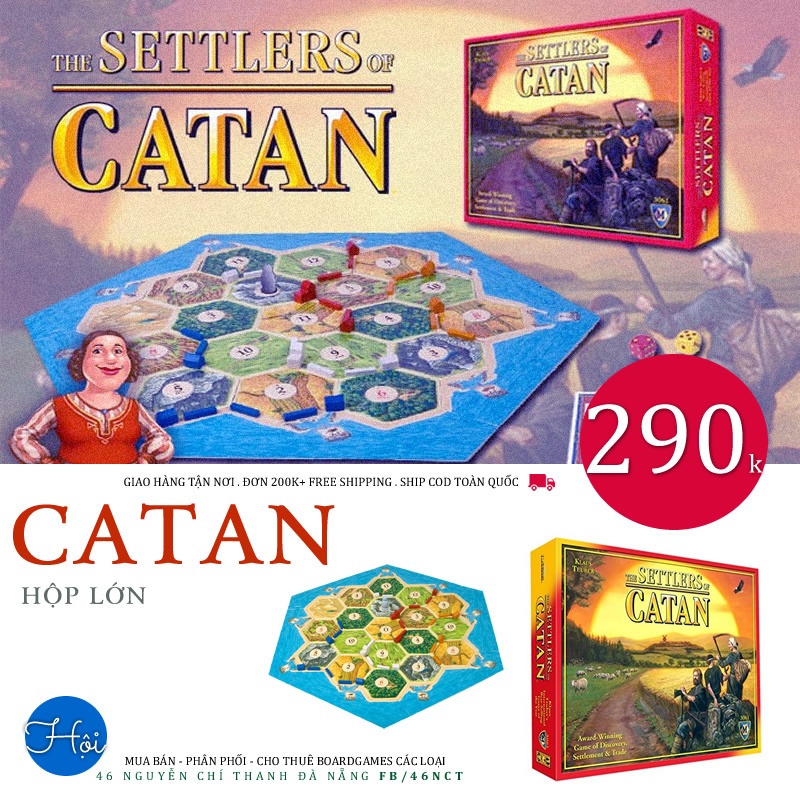 Board game Catan - Sáng tạo và khai phá vùng đất mới