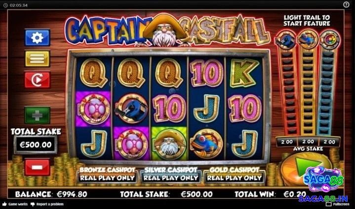 Cách chơi Captain Cashfall rất đơn giản