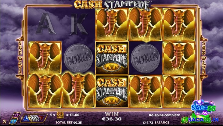 Cách chơi Cash Stampede rất đơn giản