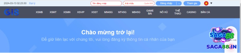 Điền đầy đủ các thông tin ở góc phải màn hình của trang chủ để có thể đăng nhập nhé