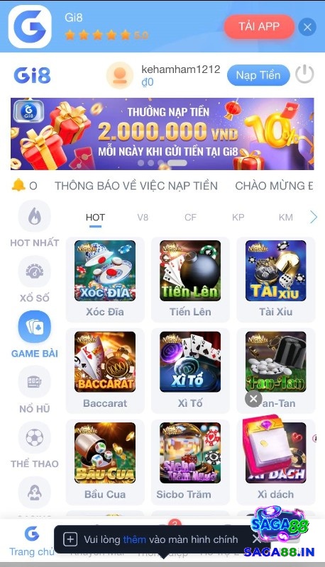 Gi8 hứa hẹn mang đến cho anh em một trải nghiệm game bài tuyệt vời