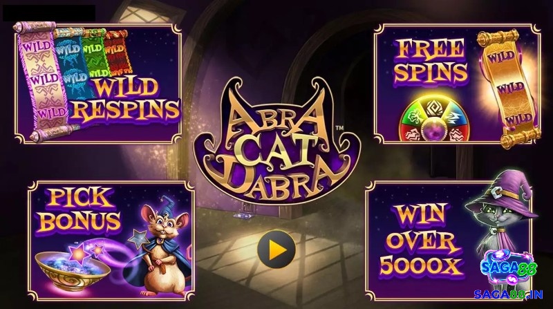 Abracardabra Hot slot có khá nhiều tính năng thưởng hấp dẫn như Respin, Free Spin, Pick Bonus