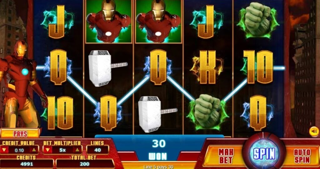 Action Heroes Slot: Trận chiến siêu anh hùng trên cuộn quay