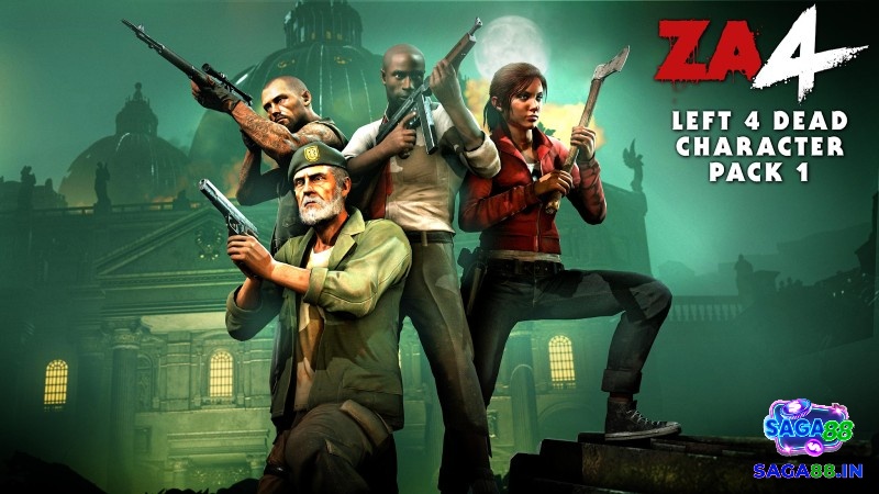 Hợp tác cùng đồng đội chiến đấu chống lại đàn zombie trong Left 4 Dead