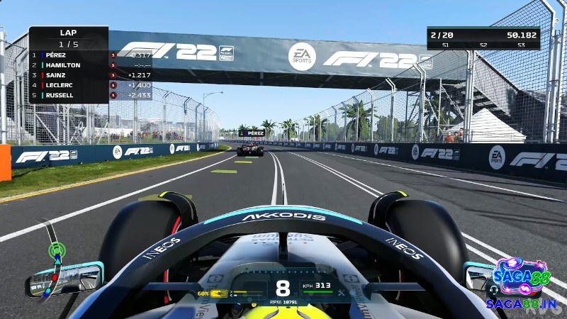 F1 2022 tập trung vào hệ thống vật lý xe để mô tả chi tiết cách xe di chuyển