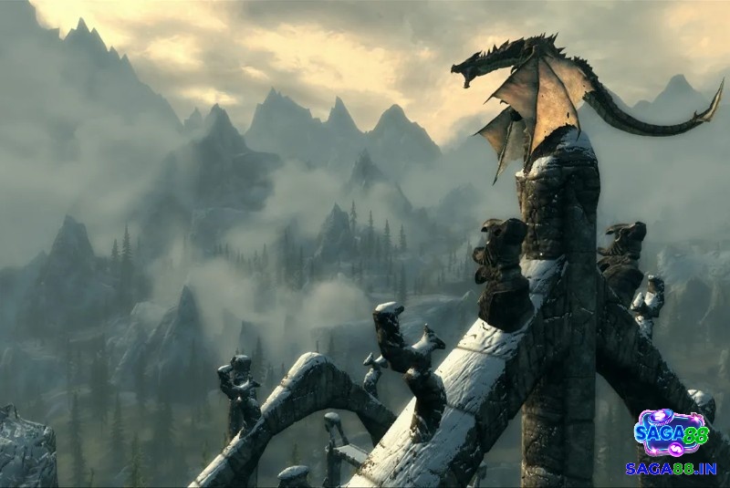 Phong cảnh hùng vĩ và đầy bí ẩn của thế giới Skyrim