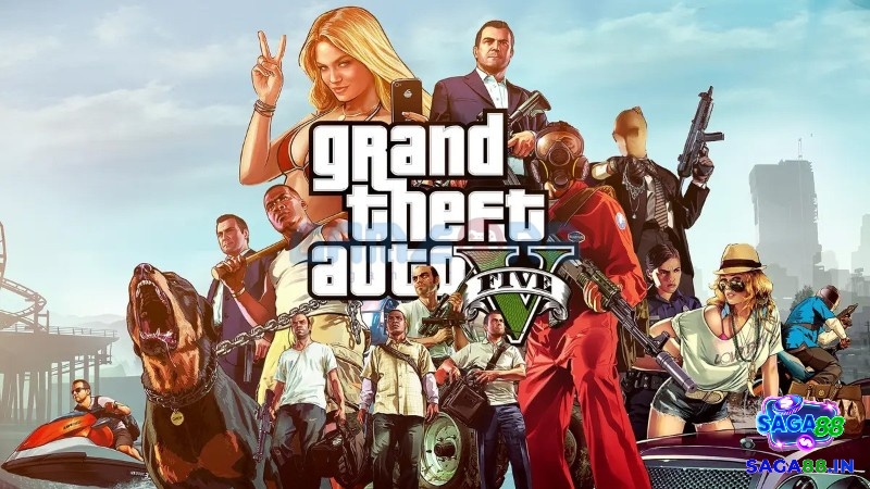 Người chơi trải nghiệm thế giới mở rộng lớn và đầy tự do trong Grand Theft Auto V