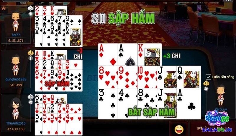 Quy tắc tính điểm tình huống đặc biệt trong mậu binh online
