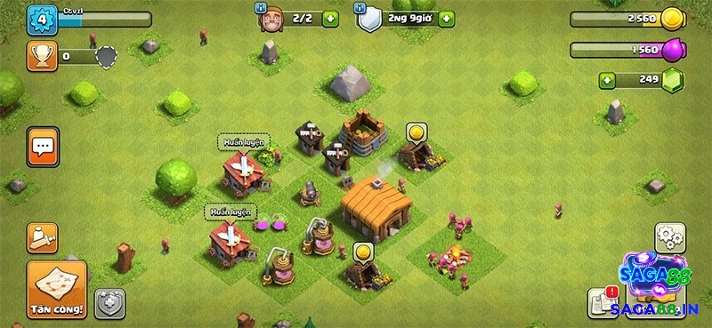Game Clash of Clans có lối chơi chiến thuật kết hợp xây dựng và quản lý thời gian thực