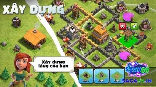 Nhiệm vụ chính của bạn là xây dựng và bảo vệ ngôi làng của bạn an toàn nhất