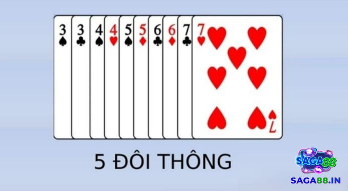 Thắng trắng bởi 5 đôi thông