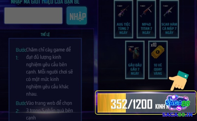 Chơi game chăm chỉ để nhận đủ kinh nghiệm theo cấp độ