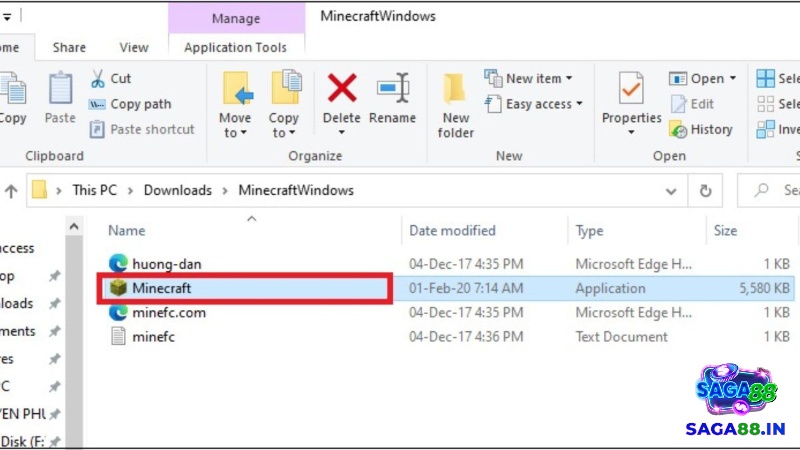 Giải nén file tải về và mở Minecraft.exe để cài đặt