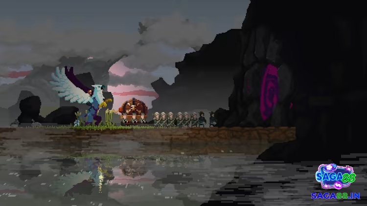 Kingdom: Two Crowns là game offline hay với phong cách pixel nghệ thuật và gameplay chiến thuật đơn giản nhưng đầy chiều sâu.