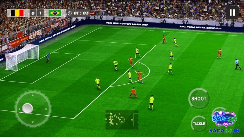 Sự kết hợp hoàn hảo giữa arcade và mô phỏng gameplay mượt và giải đấu đa dạng trong Real Football 2025