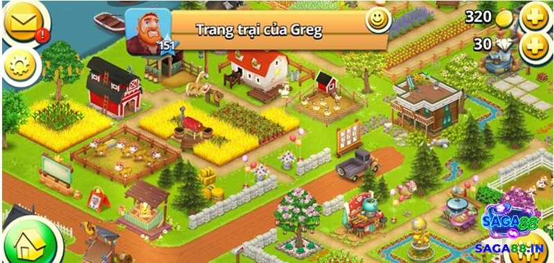 Hay Day có lối chơi mô phỏng quản lý một nông trại từ trồng trọt chăn nuôi cho đến mua bán các loại vật phẩm của bạn