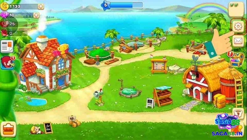 Game khu vườn trên mây - zingplay có thể kết bạn để nhận quà hỗ trợ nhau