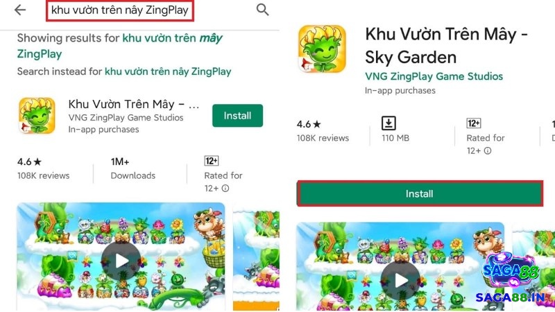 Tìm và cài game trên CH Play hoặc App Store