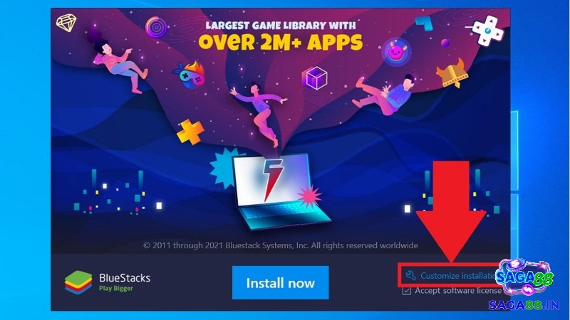 Mở file, chọn vị trí rồi nhấn Install now