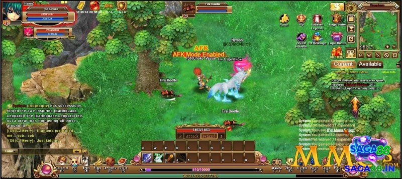 Crystal Saga II đưa bạn vào thế giới MMORPG 3D tươi sáng và kết hợp kỹ năng mượt mà trên web