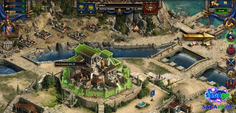  Sparta: War of Empires là game chiến thuật 3D sắc nét, đòi hỏi tư duy chiến lược