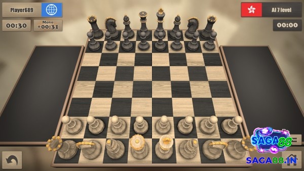 Không gian mô phỏng bàn cờ đẹp mắt trong Real Chess 3D