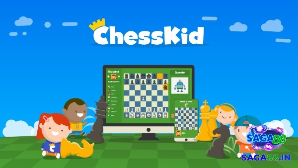 Hình ảnh sinh động phù hợp với trẻ em trên ChessKid
