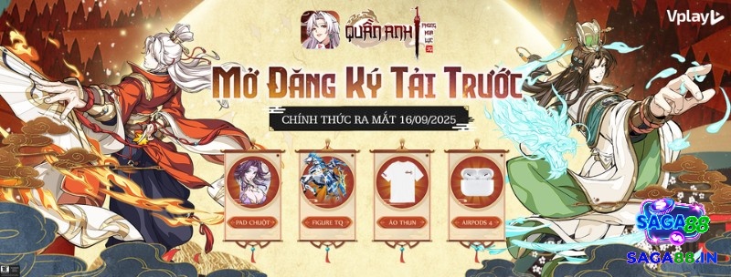 Quần Anh Phong Hoa Lục – game thẻ tướng Tam Quốc đồ họa đẹp, ra mắt 16/09/2025