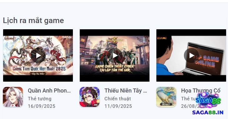 Lịch ra mắt game mobile mới nhất 9/2025 – Cập nhật liên tục