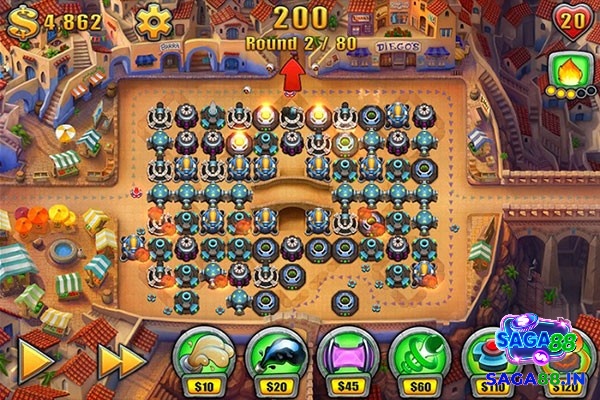 Vị trí tháp đúng sẽ giúp bạn chiến thắng dễ dàng trong mọi trận game thủ thành cho iOS.