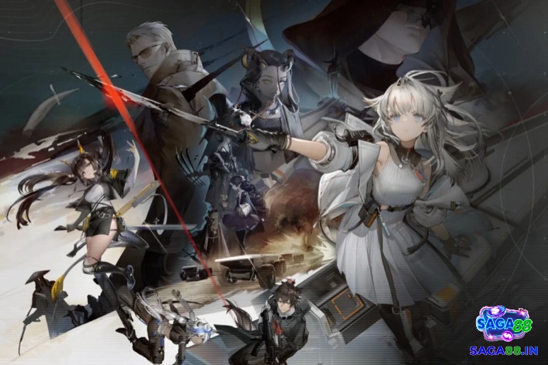 Đội hình Operator chiến đấu trong Arknights với phong cách anime độc đáo và chiến thuật tinh tế.