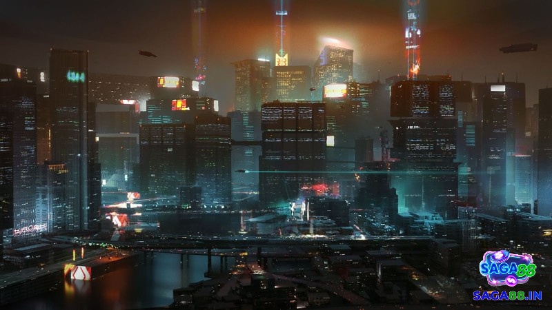 Khám phá Night City với đồ họa rực rỡ và gameplay đa dạng từ chiến đấu đến hack hệ thống.