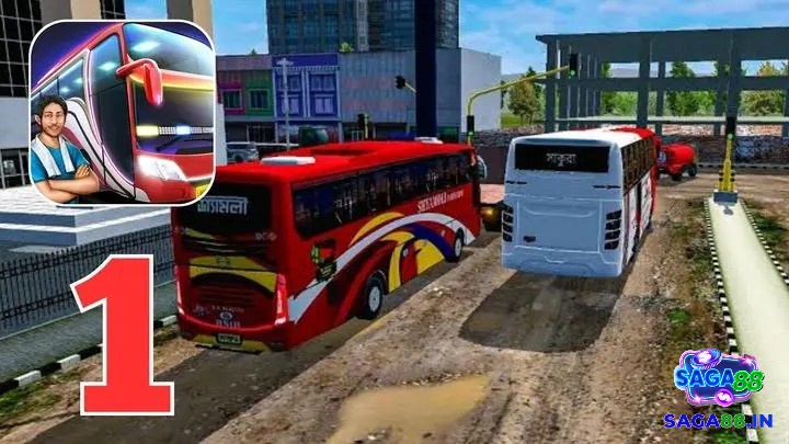 Bus Simulator Indonesia tái hiện khá sinh động không khí lái xe buýt chở khách trên đường phố đông đúc