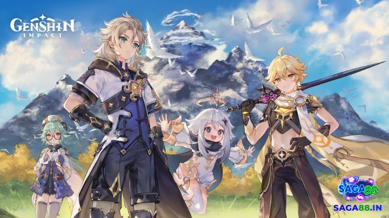 Genshin Impact nổi bật với thế giới mở rộng lớn, phong cảnh đẹp và hệ thống nguyên tố sáng tạo