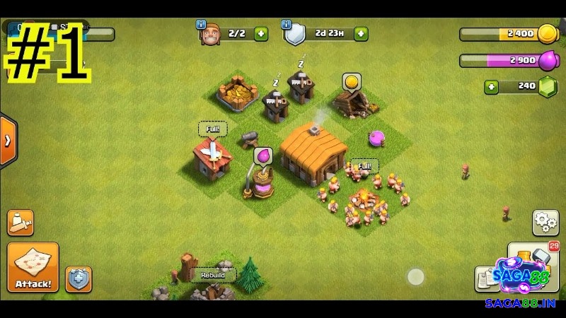 Clash of Clans gây nghiện với vòng lặp xây dựng, tấn công cướp tài nguyên và chiến tranh bang hội liên tục