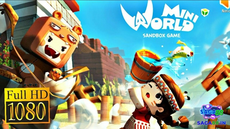 Mini World Block Art nổi bật với phong cách thế giới khối vuông nhiều màu sắc và khả năng sáng tạo không giới hạn