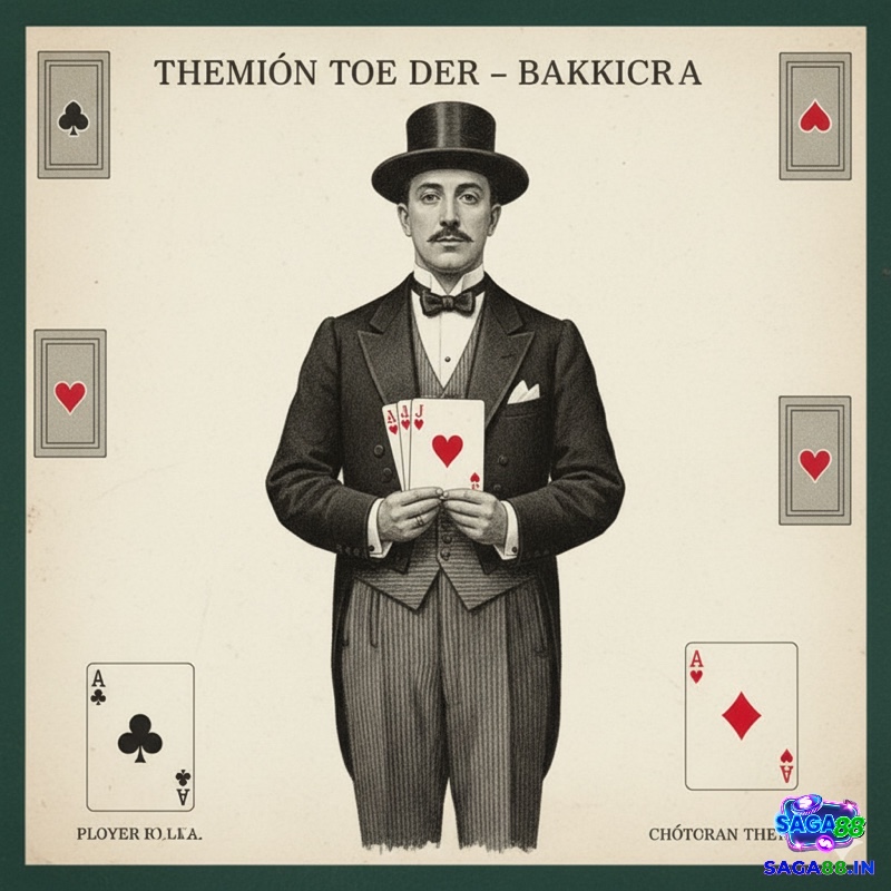 Người chơi baccarat Chemin de Fer thực hiện chia và rút bài, tuân theo các quy tắc phức tạp để xác định kết quả ván đấu
