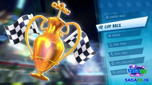 Màn hình chọn chế độ với nhiều kiểu đua và thử thách khác nhau