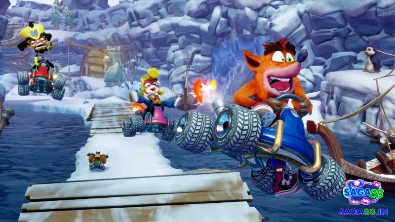 Cú nhảy khỏi dốc và tăng tốc khi tiếp đất trong đoạn đường có nhiều gợn