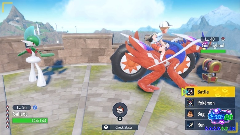 Trận chiến Pokémon trong game Pokémon Scarlet với yêu cầu chiến thuật cao