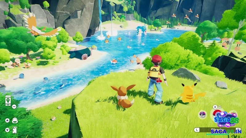 Pokémon hoang dã xuất hiện ngoài môi trường trong game Pokémon Scarlet