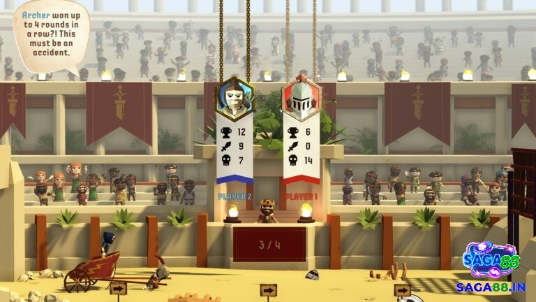 Trận team deathmatch nhiều người trong đấu trường thay đổi liên tục