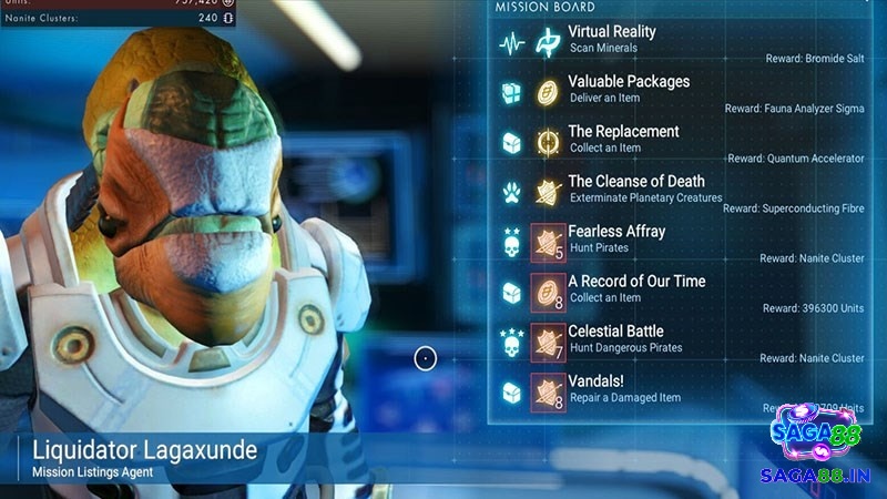 Hệ thống nhiệm vụ trong game No Man’s Sky khá đa dạng