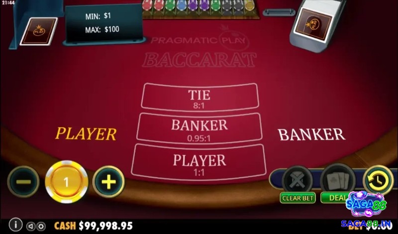 3 cửa đặt cược trong baccarat