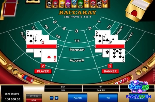 Luật chơi baccarat cơ bản quy định tính tổng điểm dựa trên giá trị số của lá bài